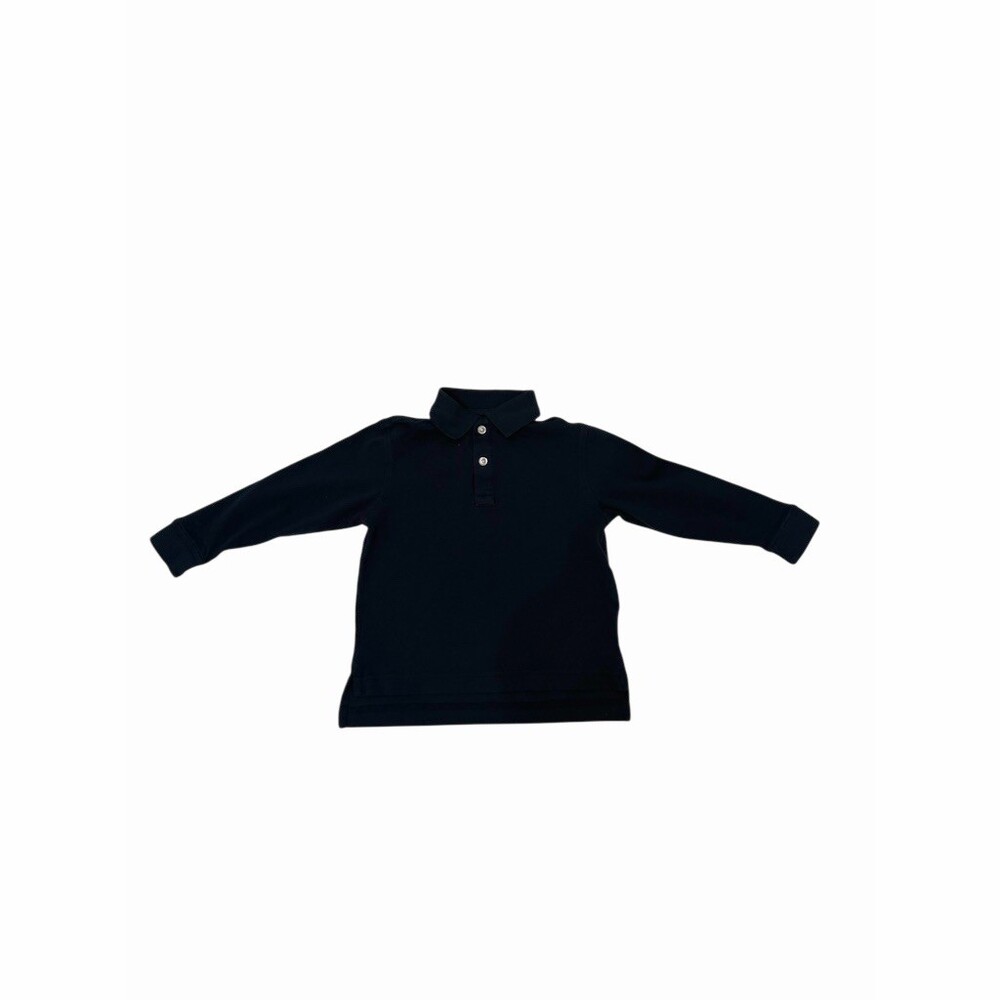 Lands' End Toddler Boys 2T Navy Long Sleeve Polo Shirt Uniform School EUC Stains - Picture 16 of 16